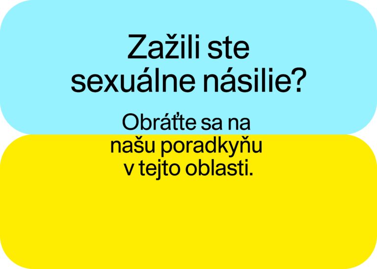 Pomôžeme vám, ak ste zažili sexuálne násilie